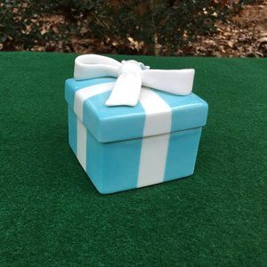 Tiffany & Co. Porcelain Bone China Ribbon Trinket Box